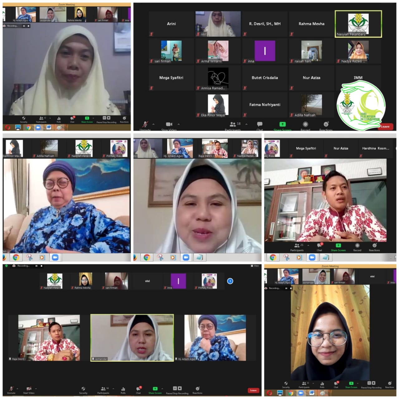 PD Nasyiatul Aisyiyah Pekanbaru Taja Webinar Perempuan Sehat Fisik dan Psikis seri 2