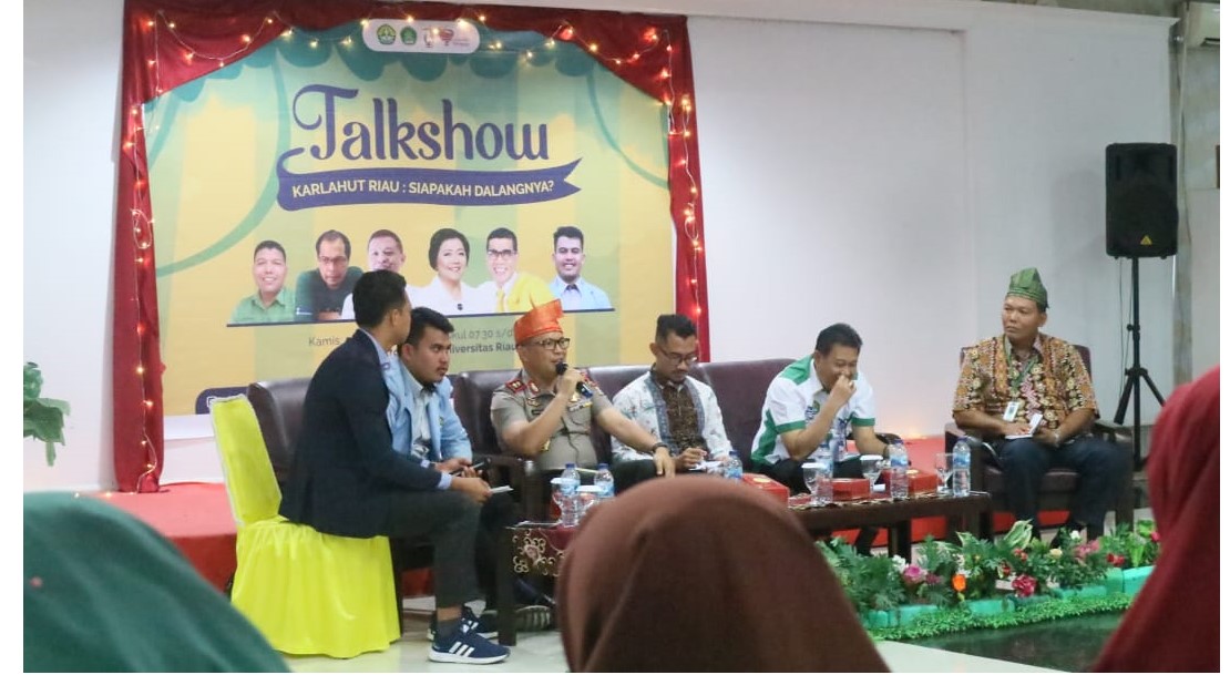 Adakan Talkshow Kupas Tuntas Karhutla Riau, BEM UNRI Hadirkan Kapolda, Korporasi, dan Walhi