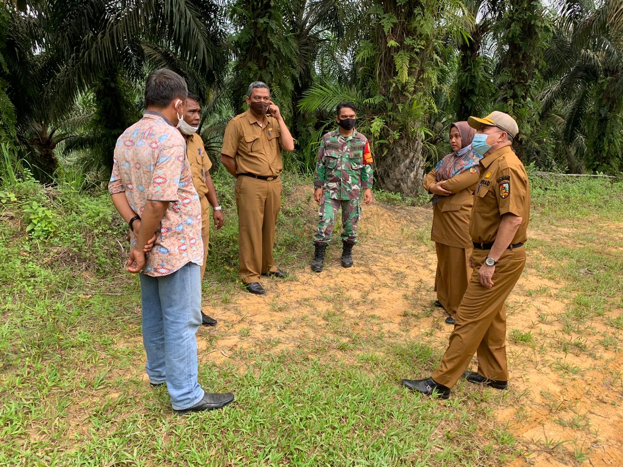 Tim BPKAD Kota Pekanbaru Meninjau Aset Lahan Pemko di Kecamatan Tenayan Raya