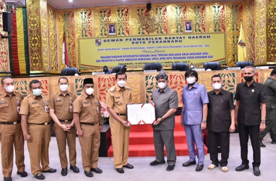 APBD Kota Pekanbaru Tahun Anggaran 2022 Disahkan Rp 2,560 Triliun