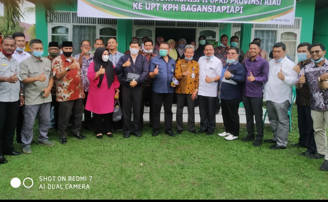 Komisi II DPRD Riau Kunjungi UPT Kesatuan Pengelolaan Hutan Bagansiapiapi