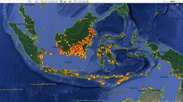 19 Hotspot Muncul di Riau, Lebih 50% Terdapat di Pelalawan