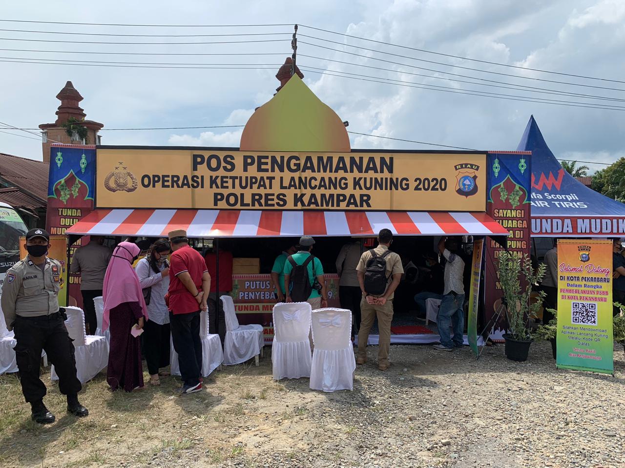 Polda Riau Laksanakan Larangan Mudik