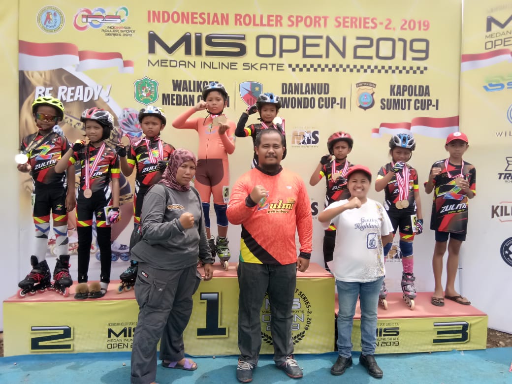 Atlet Sepatu Roda Zulmi Inline Skate Pekanbaru Ukir Prestasi di Indonesian Roller Sport Series 2