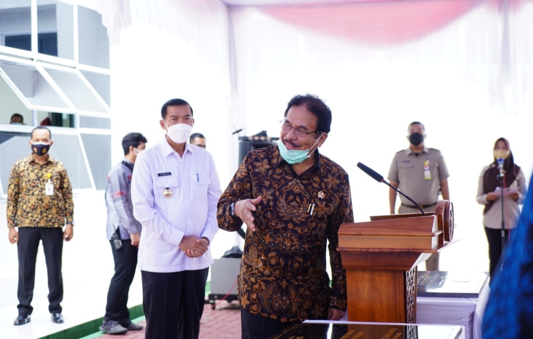 Wali Kota Pekanbaru Dampingi Menteri ATR/BPN Resmikan Kantor BPN Pekanbaru
