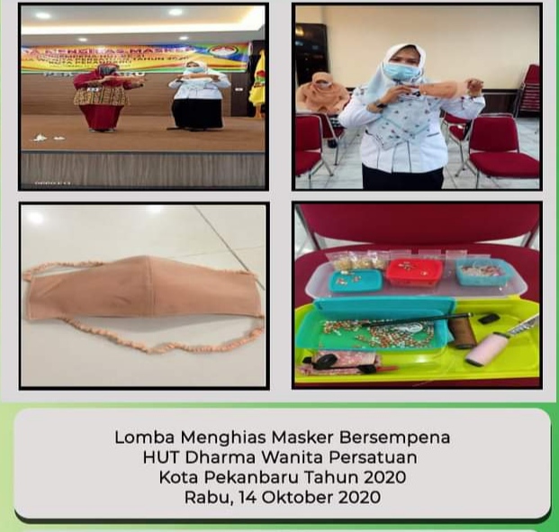 23 Peserta Ikuti Lomba Menghias Masker Dalam HUT DWP ke - 21