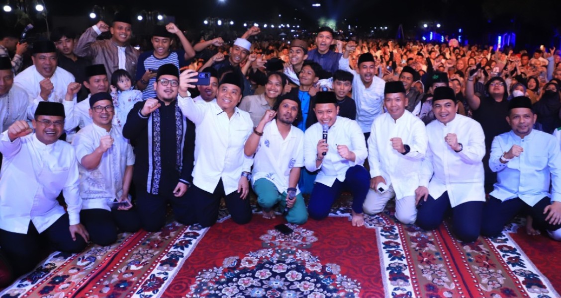 Suasana Kemeriahan Tabligh Akbar Bersama UHA di Pekanbaru