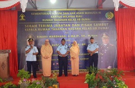 Yusup Gunawan Pimpin Rutan Dumai, Ini Pesan Kemenkumham Riau