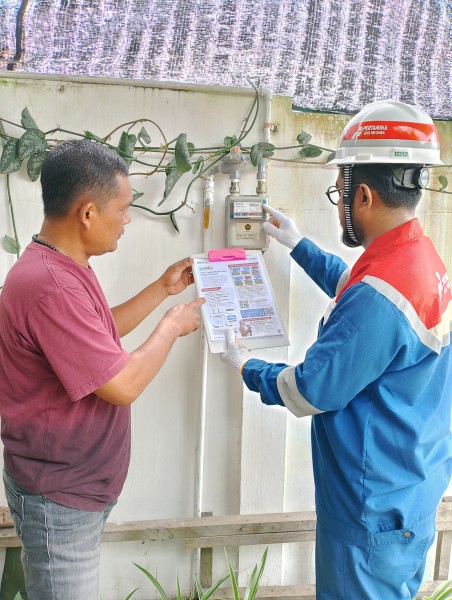 Tingkatkan Efesiensi Pelayanan, PGN Sosialisasikan Catat Meter Mandiri