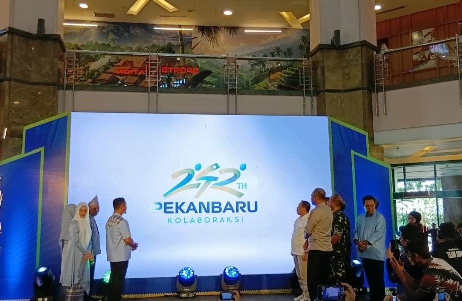 Wako Agung Resmi Launching Logo HUT Pekanbaru Ke-242
