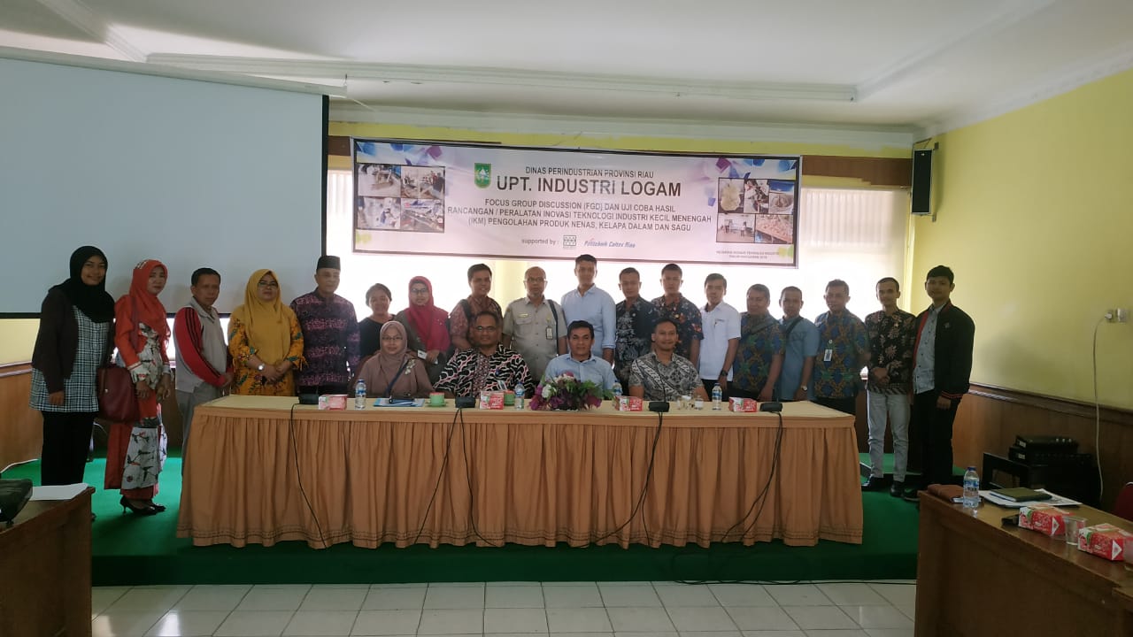 UPT Industri Logam Riau Luncurkan Peralatan Inovasi Teknologi Pengolahan Kelapa, Sagu dan Nenas