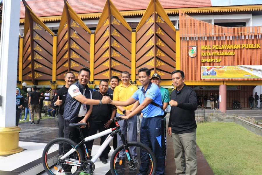 Sampena HUT Satpol PP ke-73, Pemko Gelar Senam Bersama Forkopimda