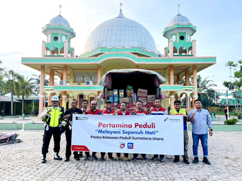 PGN Pasok Logistik Dapur Umum dan Instalasi Darurat Air Bersih untuk Korban Bencana Sumatera