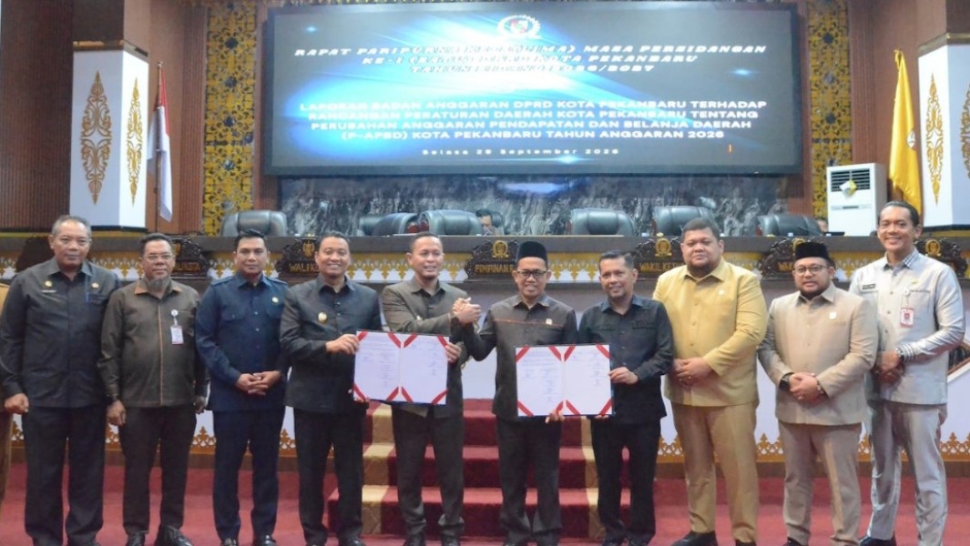 APBD Perubahan Pekanbaru 2026 Disahkan Rp3,2 Triliun