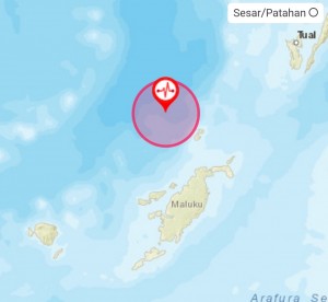 Gempa Berkekuatan 5,0 SR Guncang Kepulauan Maluku Sore Ini
