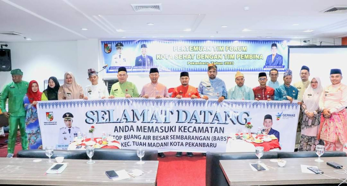 Pemko Pekanbaru Targetkan Raih Kota Sehat Swasti Saba Wistara Tahun 2023