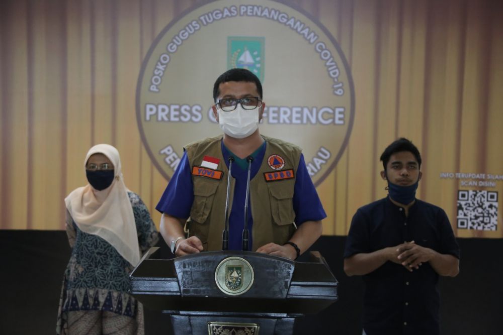 Update Covid-19 Riau: Tambah 1 Kasus Positif dan 5 Pasien Sembuh