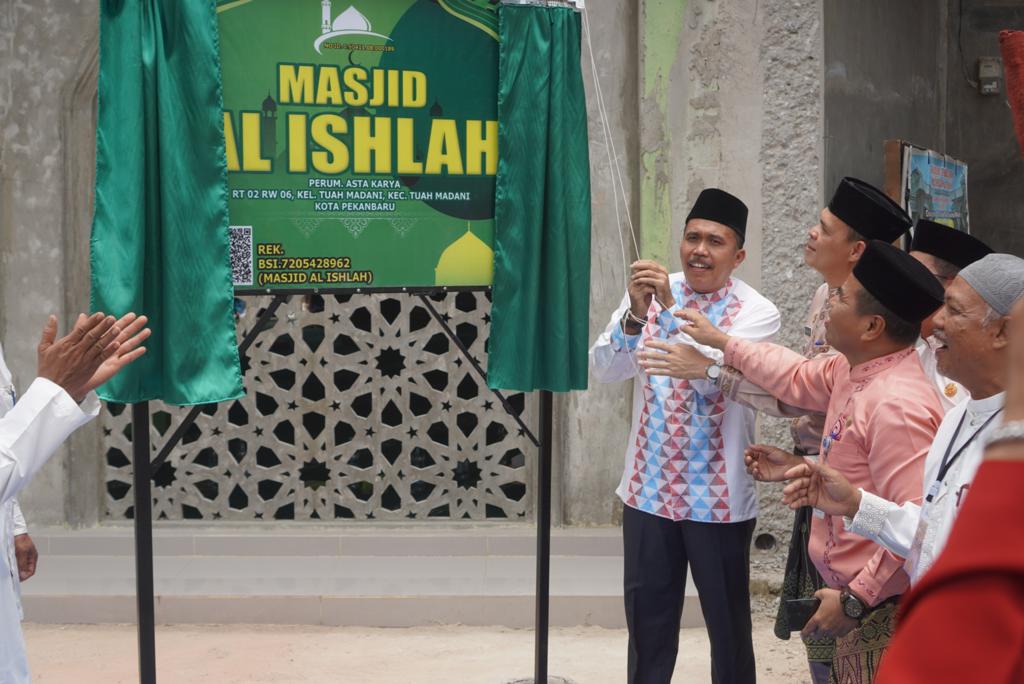 Masjid Al Ishlah Tuah Madani di Resmikan Kemenag Pekanbaru