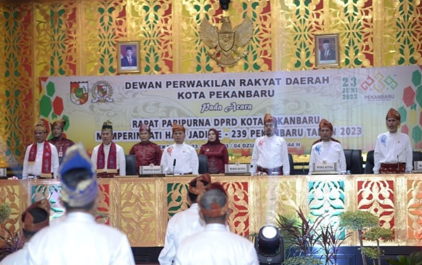 Sidang Paripurna Istimewa HUT Ke-239 Kota Pekanbaru, Pj Walikota Paparkan Pencapaian Pembangunan