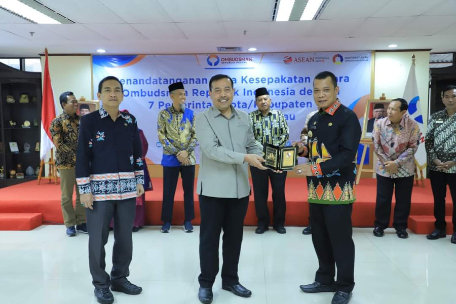 Tingkatkan Kulitas Pelayanan Publik, Pemko Pekanbaru Jalin MoU dengan Ombudsman RI