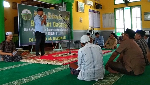 Safari Zuhur, Wawako Pekanbaru Sambangi Masjid Al-Barokah, Tampan