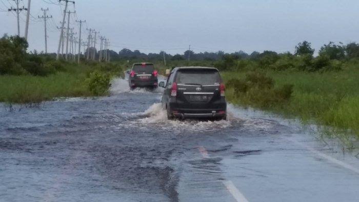Banjir di Langgam dan Pangkalan Kerinci Mulai Surut