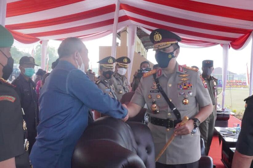 Wakili Pj Wali Kota, Asisten I Setdako Pekanbaru Hadiri Pelantikan Diktukba Polri