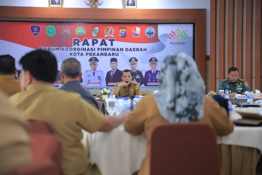 Pimpin Rapat Forkopimda, Pj Wali Kota Pekanbaru Tekankan Lima Hal Penting