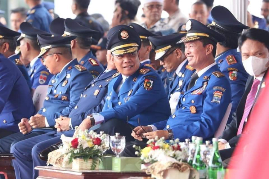 Pj Wali Kota Pekanbaru Hadiri Upacara HUT Damkar dan Penyelamatan ke-104