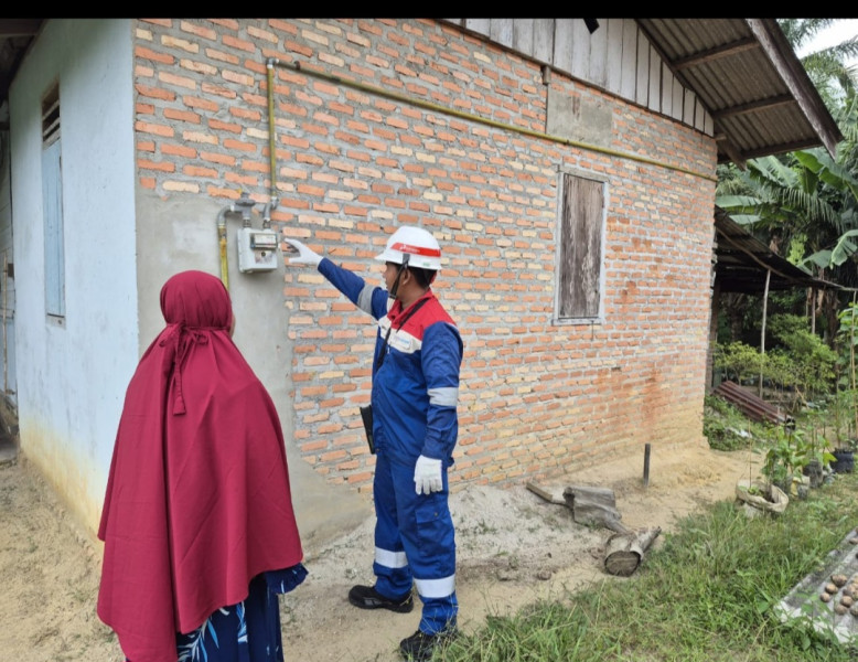 Berkat Program Jargas, Warga Desa Sebatang Barat dan Timur Tak Terpengaruh Kelangkaaan Gas Subsidi