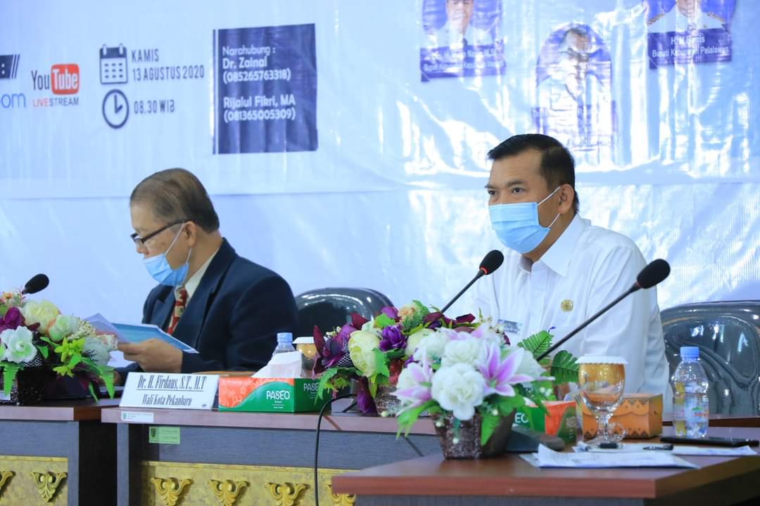 Dalam Webinar Nasional, Ini Strategi Wali Kota Pekanbaru Hidupkan Ekonomi Ditengah Pandemi