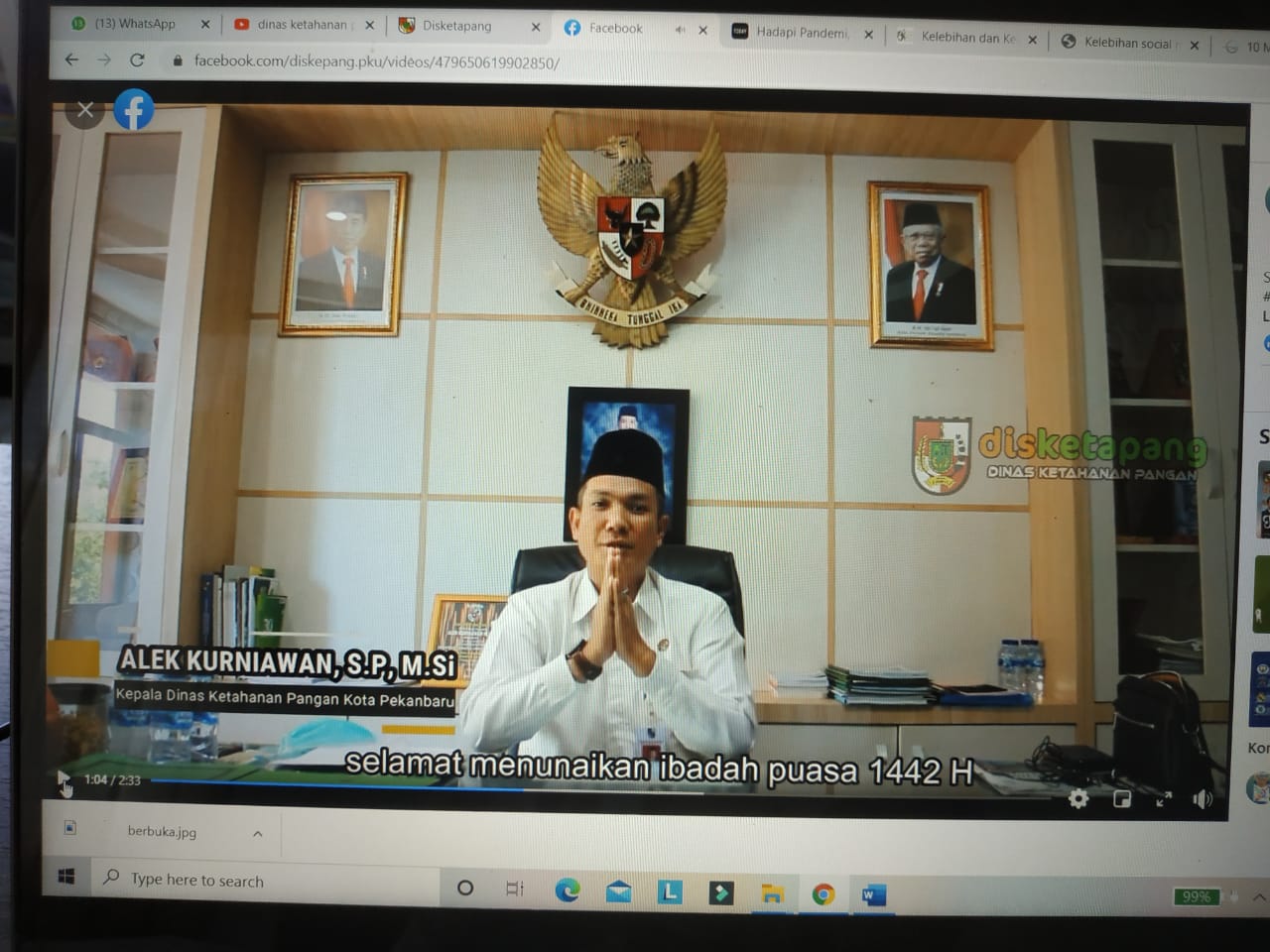 Untuk Sahur dan Berbuka, Kadis Ketapang Dorong konsumsi pangan pola B2SA