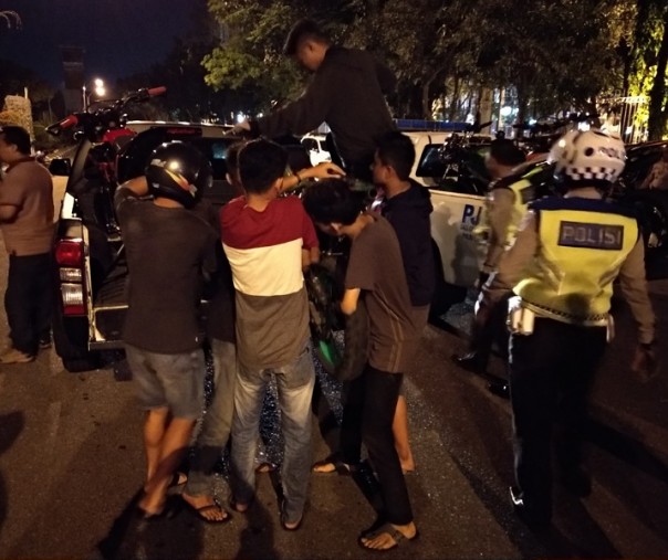 Breaking News: Puluhan Motor Terjaring Razia Balap Liar dan Geng Motor di Pekanbaru