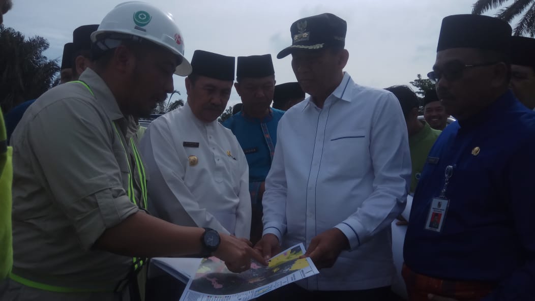 Gubri dan Wako Tinjau Progres Pembangunan Tol Pekanbaru-Dumai