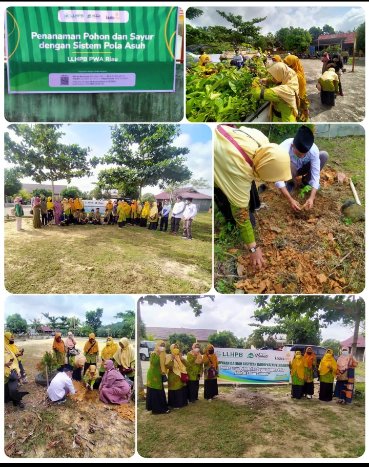 LLHPB PWA Riau serahkan 700 bibit pohon dan 150 bibit sayur pada PDA Pelalawan