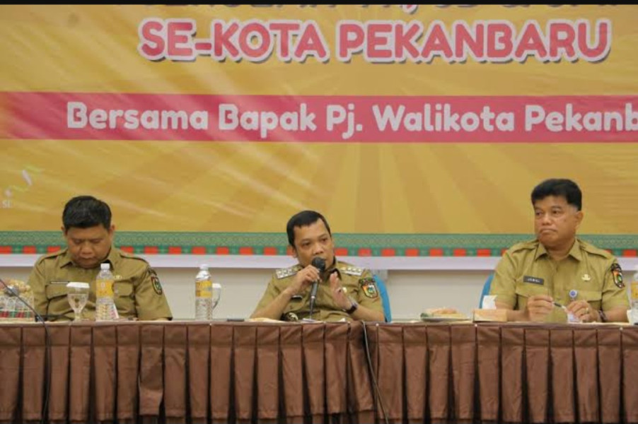 Pj Wali kota Pekanbaru Silaturahmi dengan Seluruh Kepala Sekolah