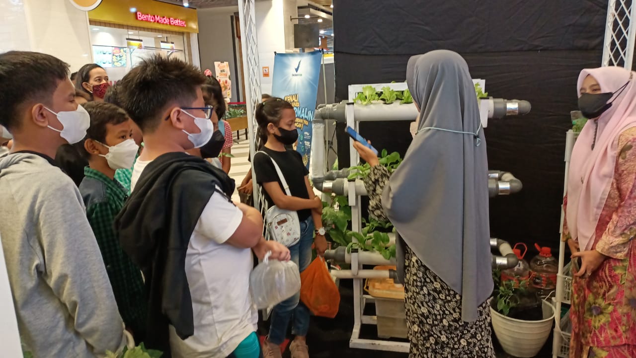 Siswa-Siswi SD Kunjungi Stand Disketapang, di Pekanbaru Raya Fair & Expo