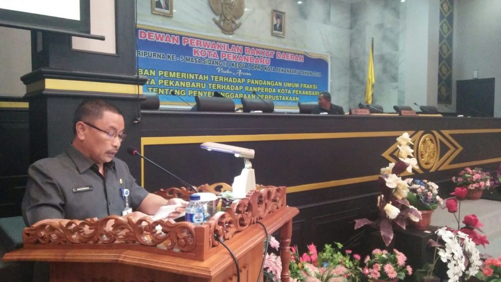 DPRD Pekanbaru Gelar Rapat Paripurna ke Lima Ranperda Perpustakaan