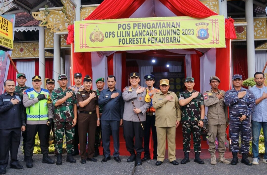 Ketua DPRD Pekanbaru Bersama Forkopimda Mengunjung Pos PAM Jelang Nataru