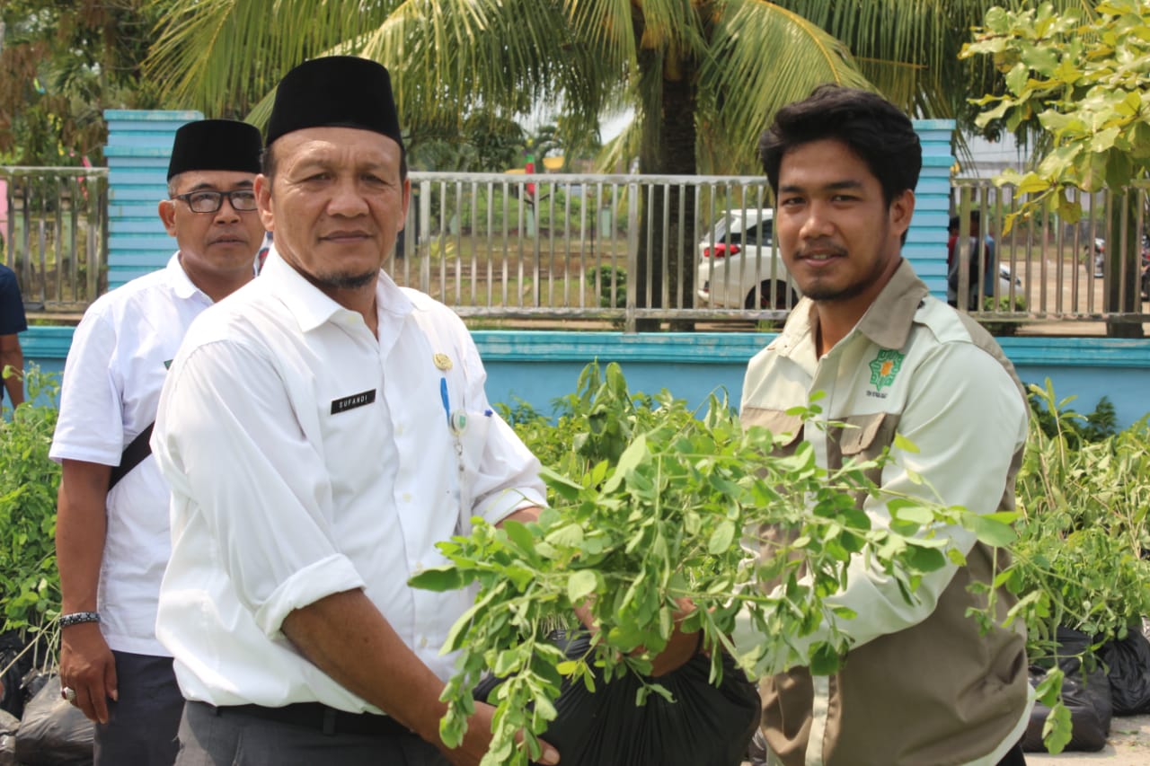 Mahasiswa UIN Suska Riau Sukses Bagikan 10.000 Bibit Pohon