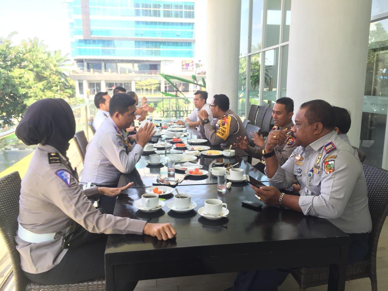 Bahas Berbagai Persoalan Dishub Pekanbaru dan Satlantas Gelar Coffe Morning