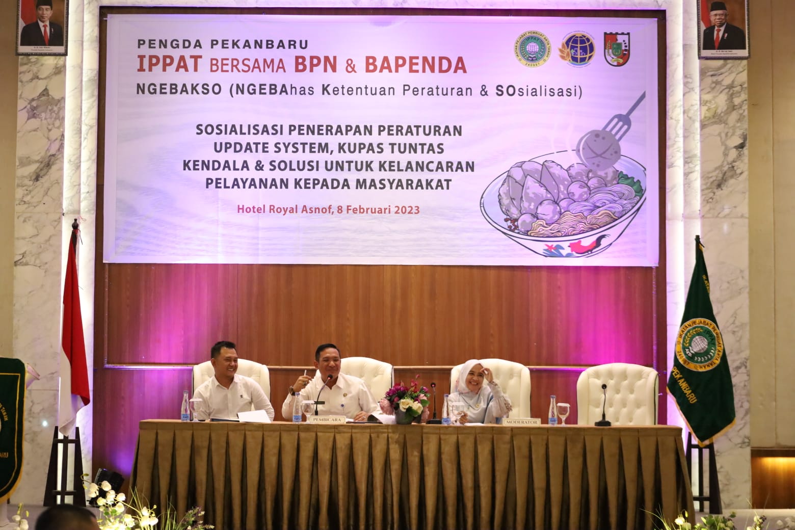 Bapenda dan BPN hadiri undangan 'Ngebakso' dari IPPAT Pekanbaru
