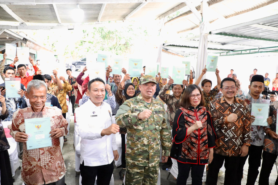 Sertipikat Hasil Konsolidasi Tanah Buat Warga Semarang Terbantu dalam Aspek Ekonomi