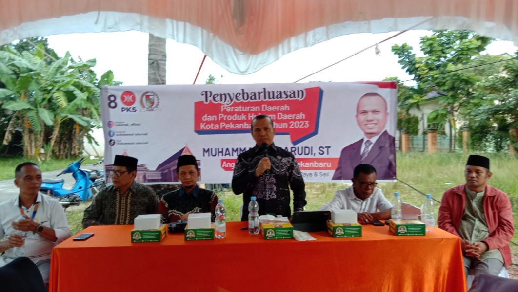 Ketua DPRD Pekanbaru Laksanakan Penyebar Luasan Perda di Jalan Segar Rejosari