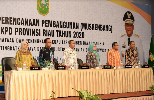 Gubri Paparkan Indikator Pembangunan Daerah pada Musrenbang RKPD Riau 2020