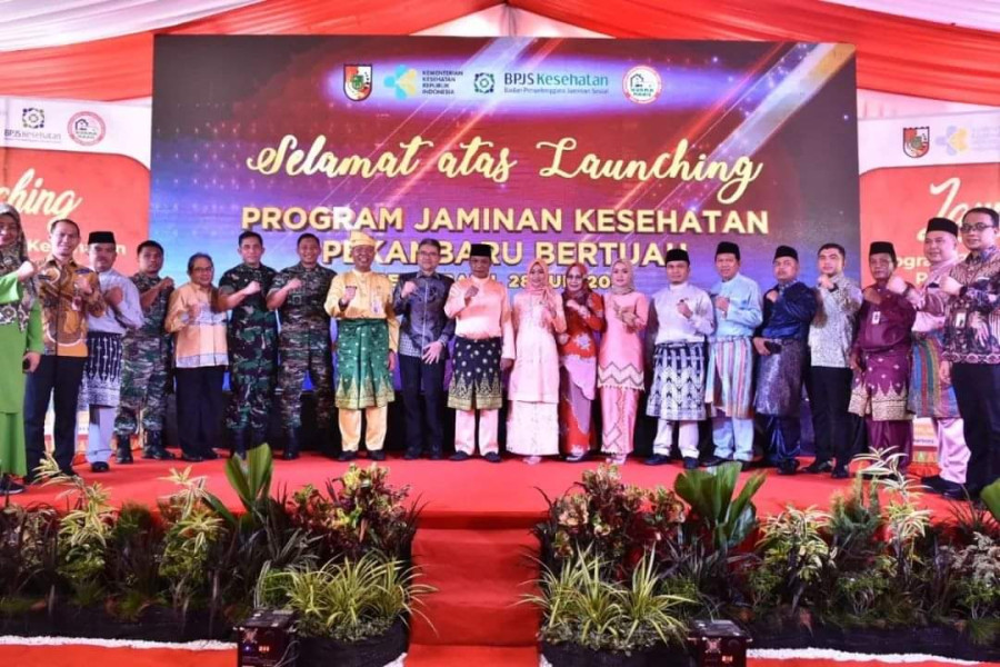 Ketua DPRD Pekanbaru Sabarudi Ikuti Launching Program Jaminan Kesehatan Pekanbaru Bertuah
