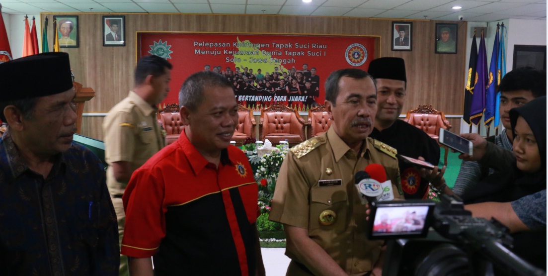 Dilepas Gubernur Riau, Kontingen Tapak Suci Riau Targetkan Jura Umum