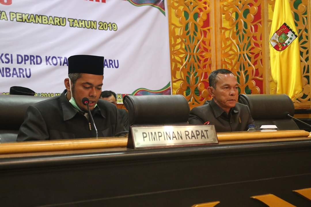 Rapat Paripurna DPRD Kota Pekanbaru dalam rangka Pembukaan Masa Sidang I Tahun 2019