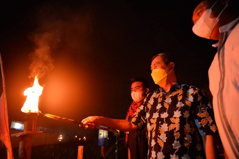 Kunjungi Festival Lampu Colok di Rumbai, Gubri : Semarak Menyambut Idul Fitri