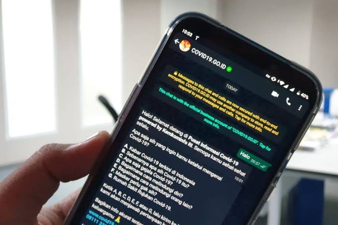 Akun Chatbot WhatsApp Pemerintah Soal Virus Korona Sudah Bisa Diakses
